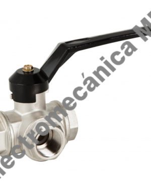 Válvula Esfera 3 Vías Tipo T Paso Total 1 1/2″ – Genebre – Articulo 3080