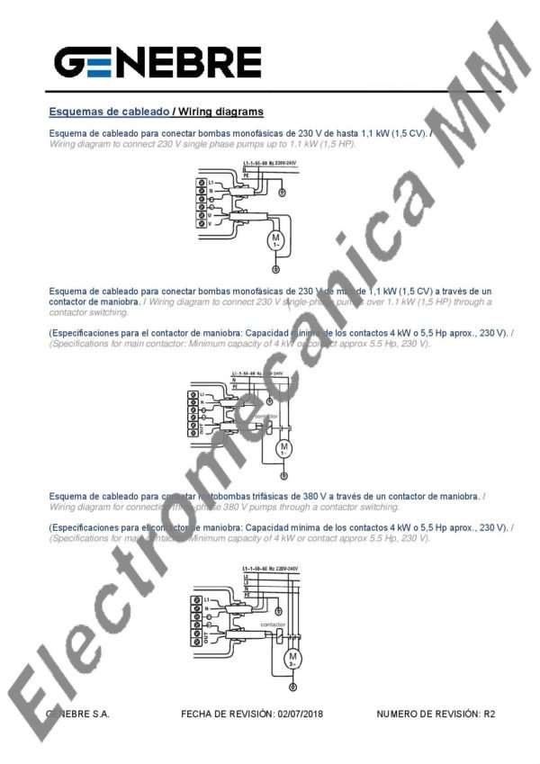 Controlador Automático De Bombas De Agua 1” x 1”- Genebre – Articulo 3254