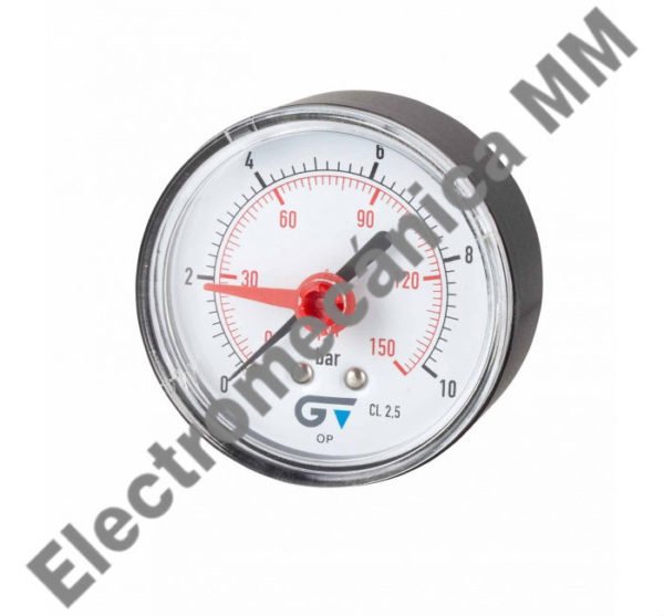Manómetro Ø 63. Salida Posterior, Rosca Bsp 0 – 2.5 – Genebre – Articulo 3826