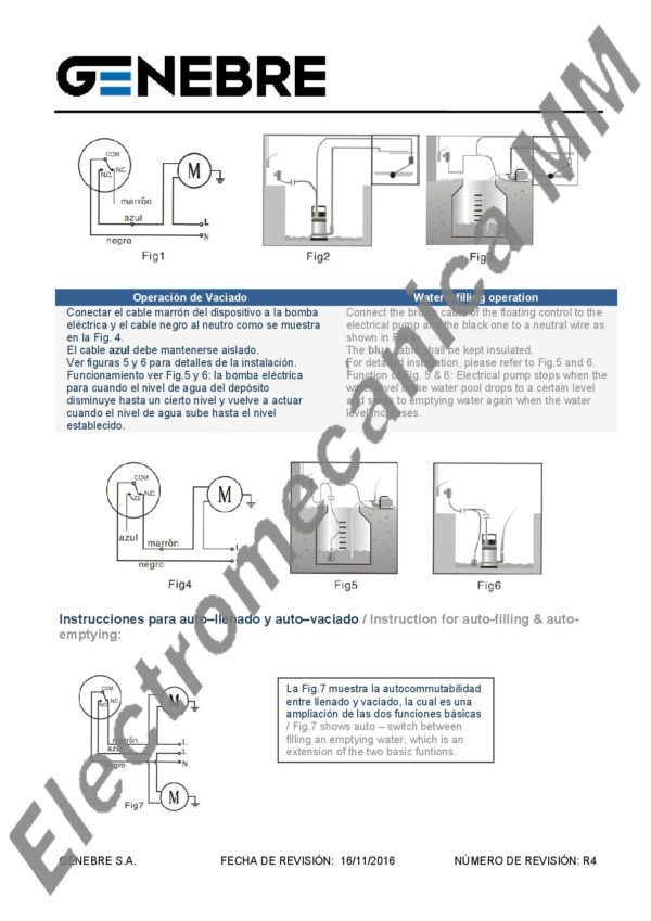 Interruptor De Nivel Vertical – Genebre – Articulo 3883