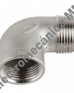 Codo 90º M-H Inoxidable 1/4″- Genebre – Artículo 0092