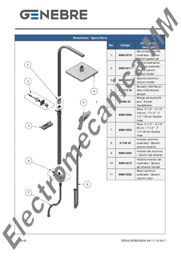 Set Columna – Genebre – Artículo 1746 45