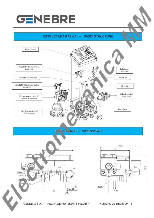 Posicionador Electroneumático – Genebre – Artículo 5951 04