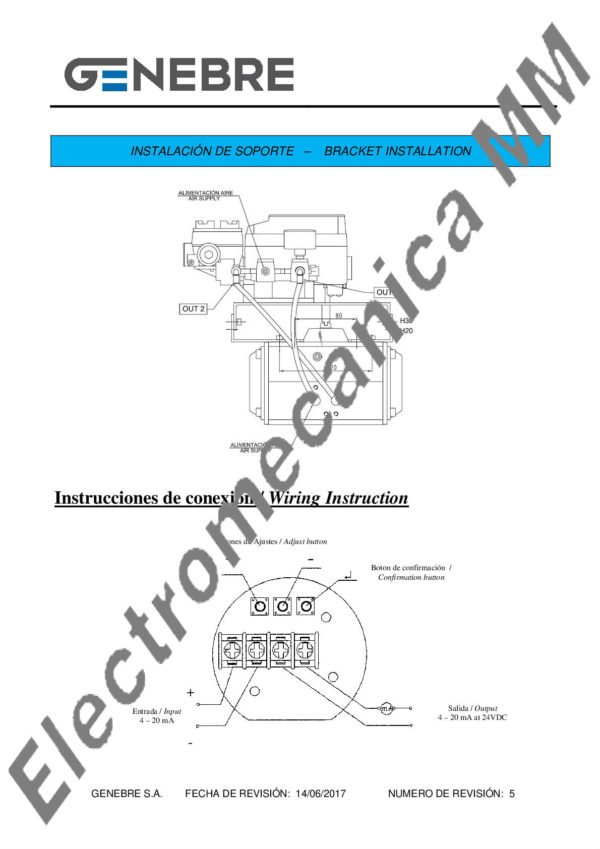 Posicionador Electroneumático – Genebre – Artículo 5951 04