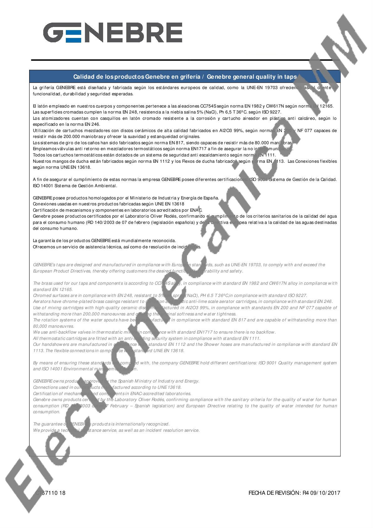 Columna Termostatica Extensible Con Kit – Genebre – Artículo CT67110 18