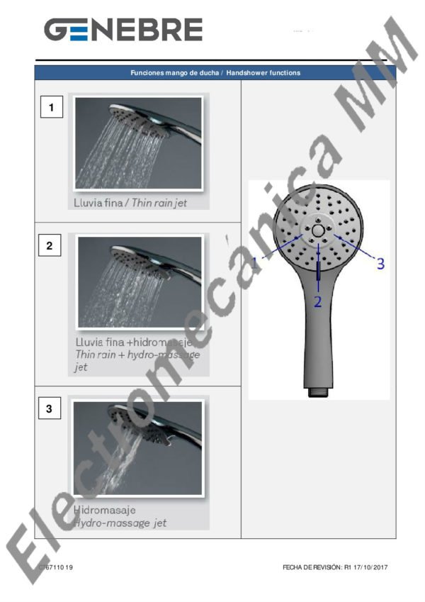 Columna Termostatica Fija – Genebre – Artículo CT67110 19