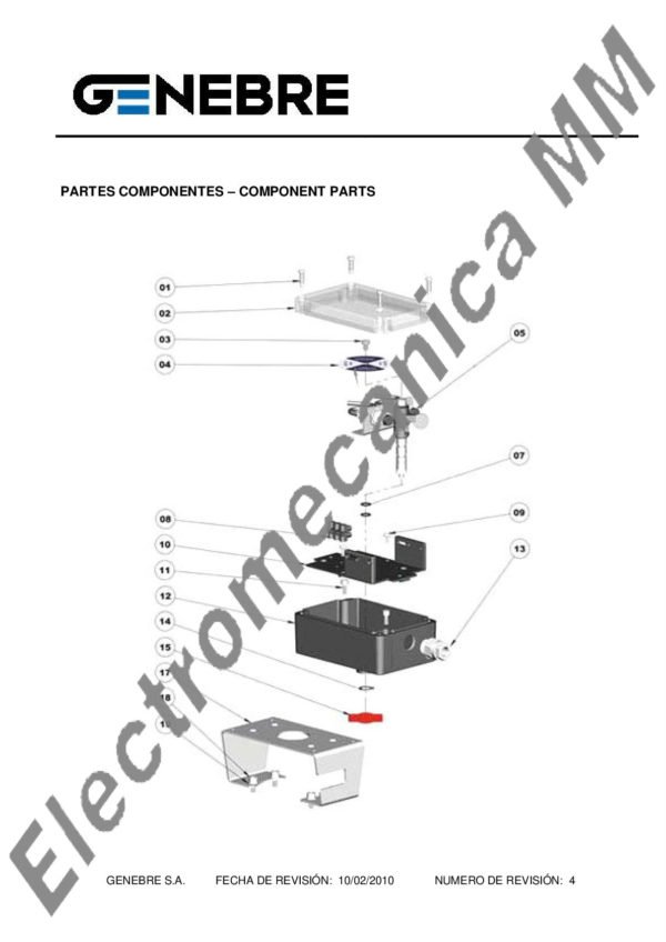 Limit Switch Inductivo – VLC – Genebre – Artículo 5961 04