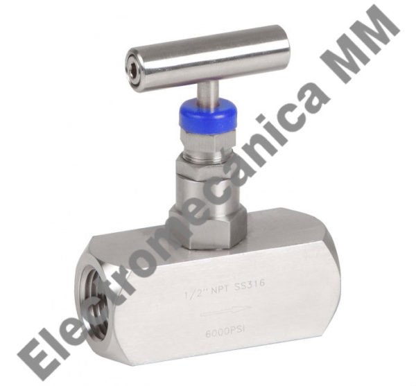 Válvula Aguja 6000 PSI Inox NPT H-H 1/2″ – Genebre – Artículo 2225N