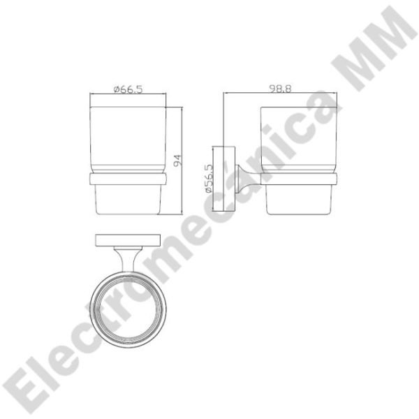 Vaso Mural Zinc – Genwec – Articulo GW05 02 05 02